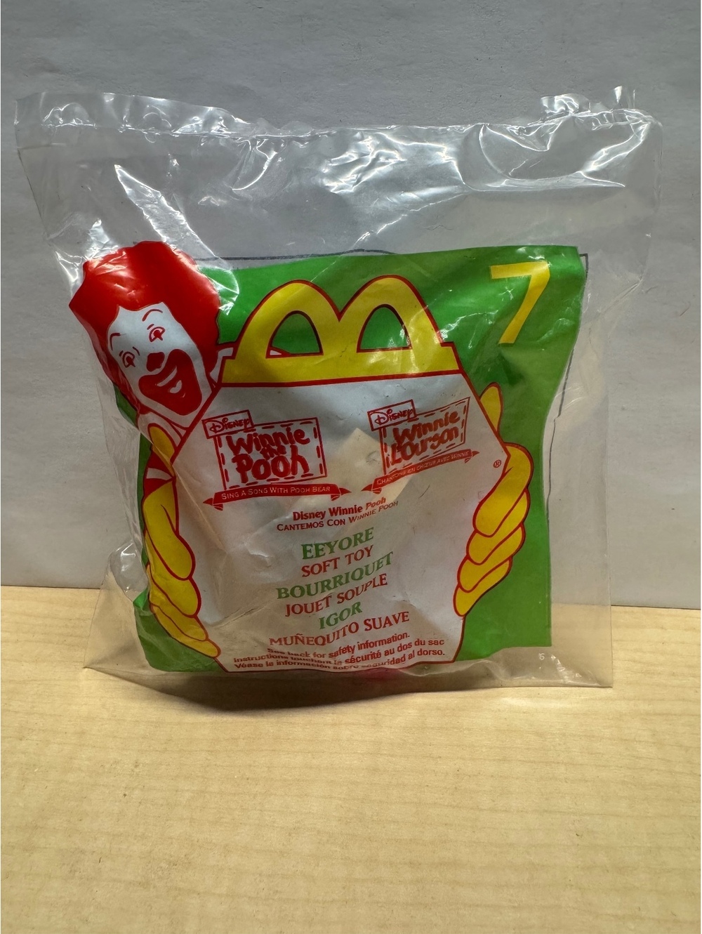 1999 McDonald's Sing a Song w/ Pooh Bear Toy #7 Eeyore NIB